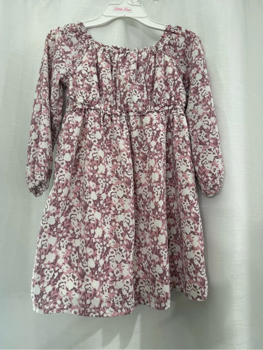 abercrombie kids Mauve Pink Floral Peasant Dress
